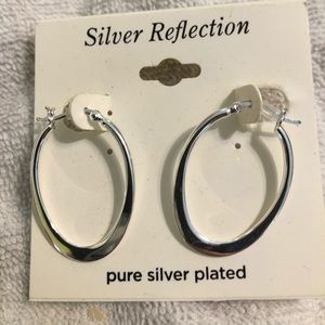 Silver plated earring